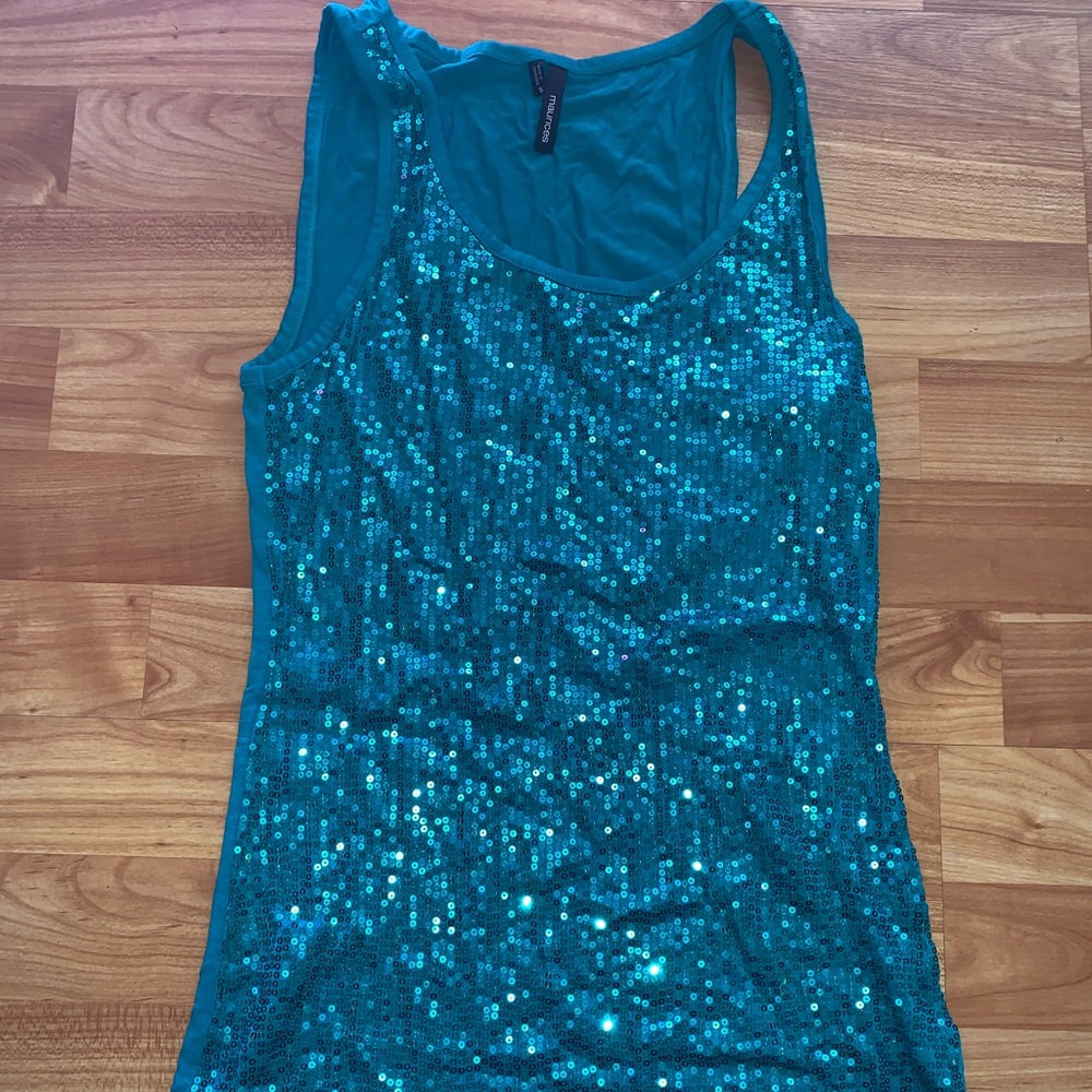 Sequin tank top